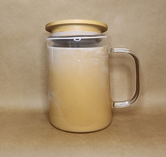 Coffee Latte glass Coffee Mug with Handle