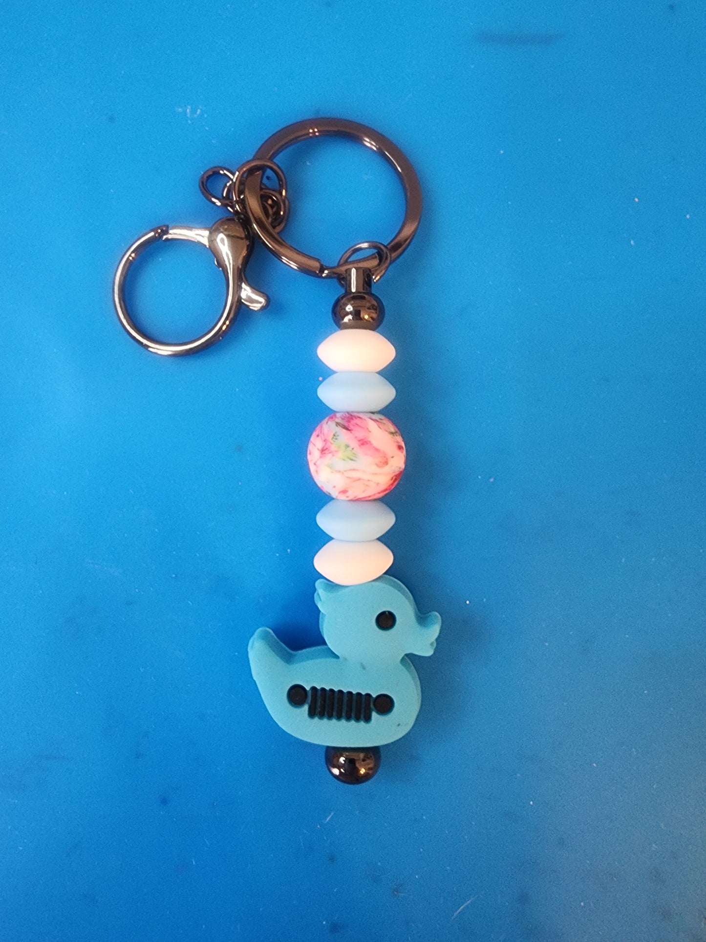 blue duck keychain