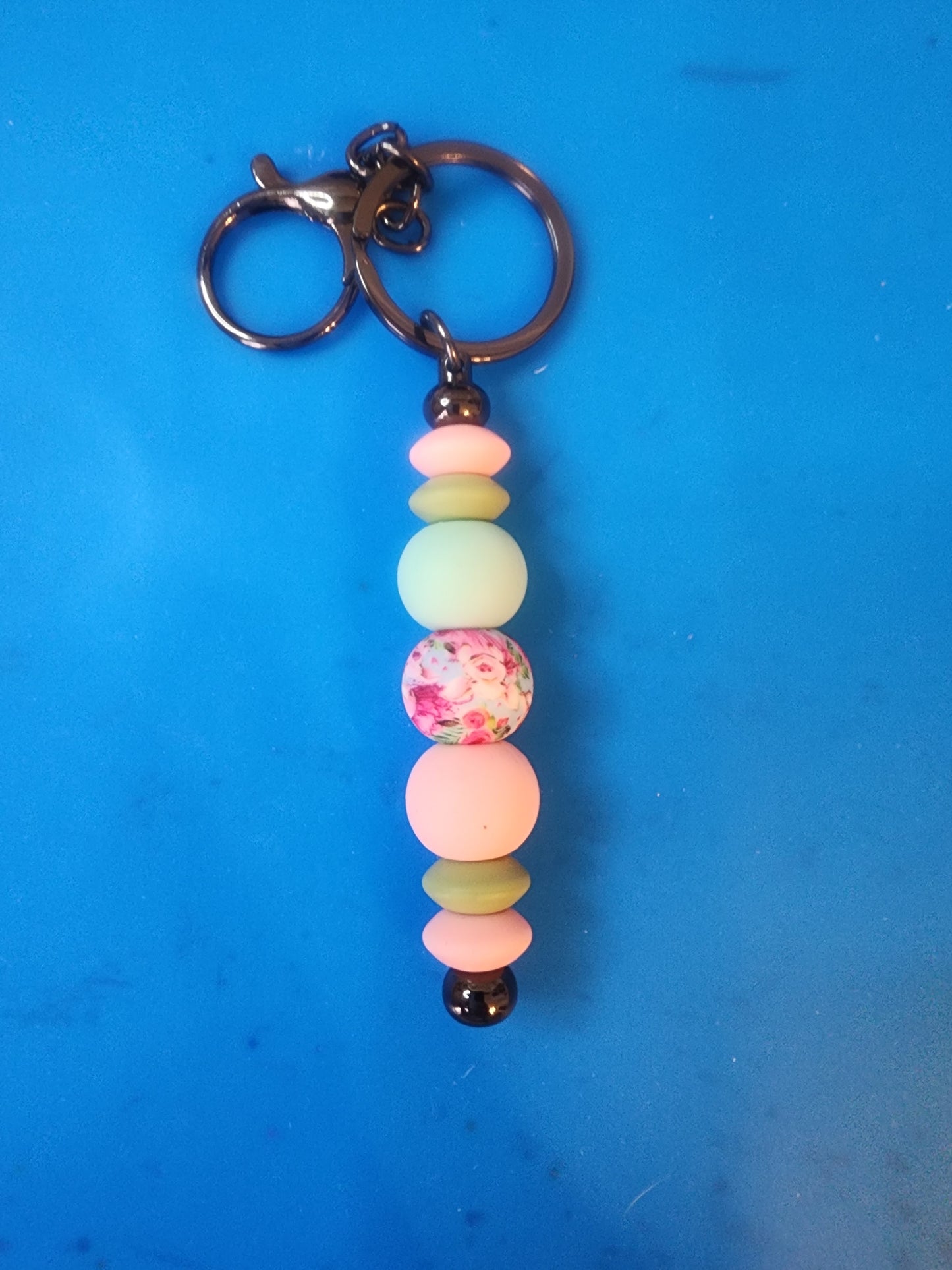 Green and Pink keychain