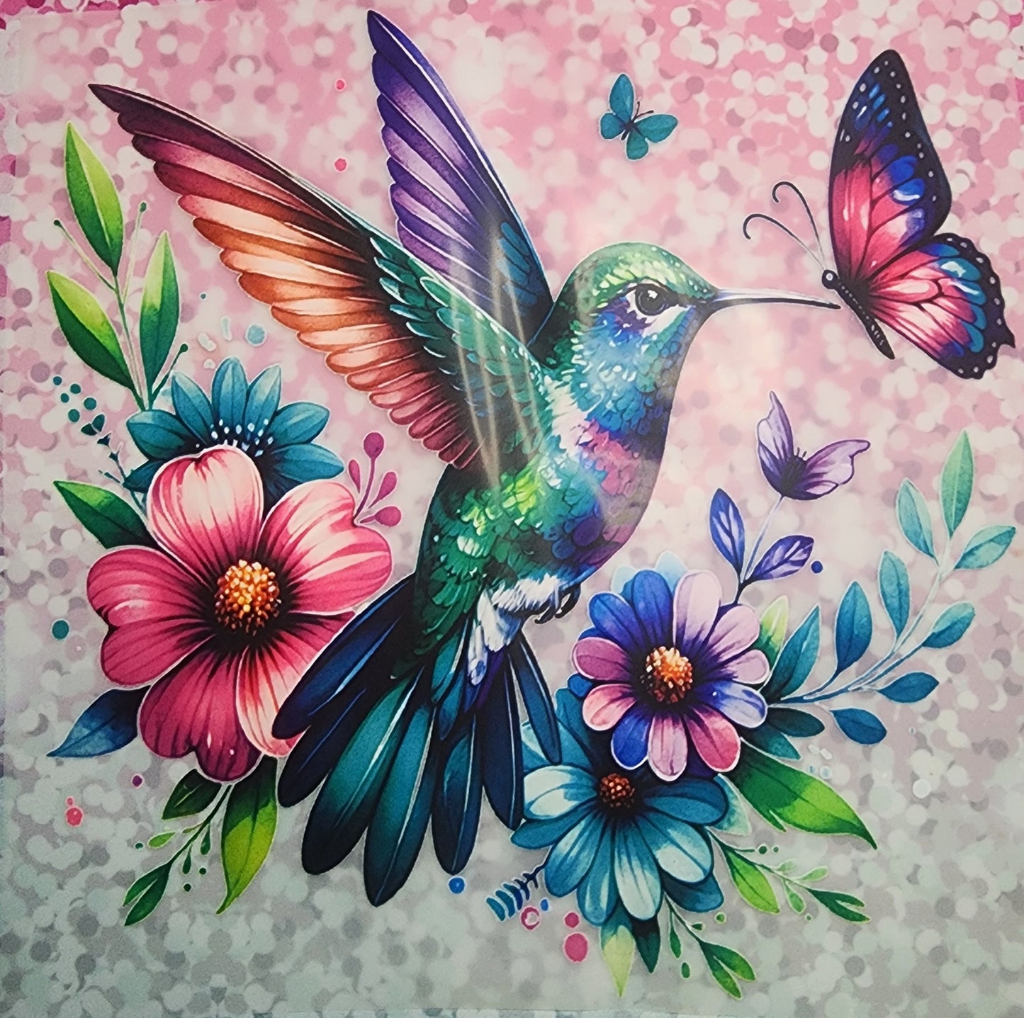 Hummingbird print DTF