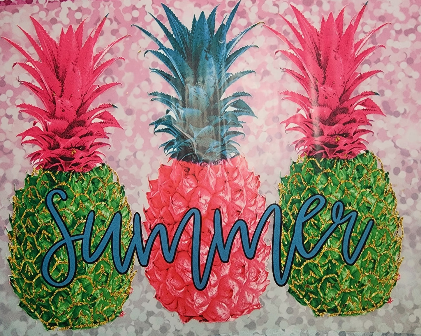 Summer Pineapples print DTF