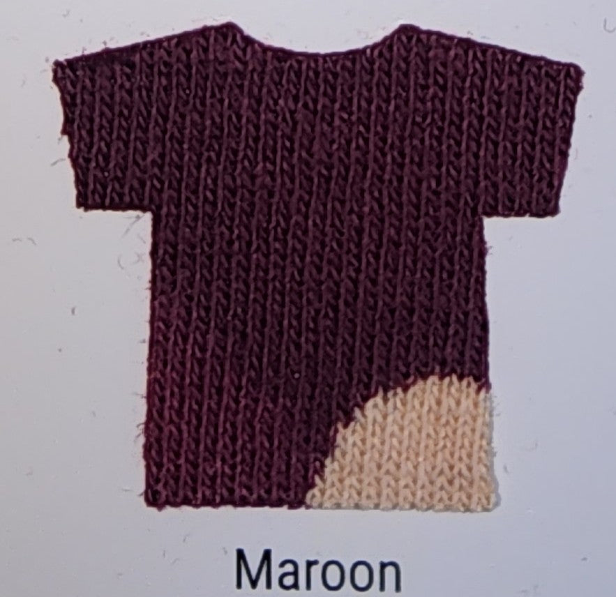 Maroon T-shirt DTF included in price