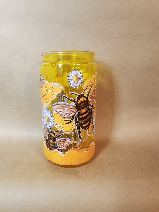 Bee Honey Drip 16 oz Acrylic Tumbler