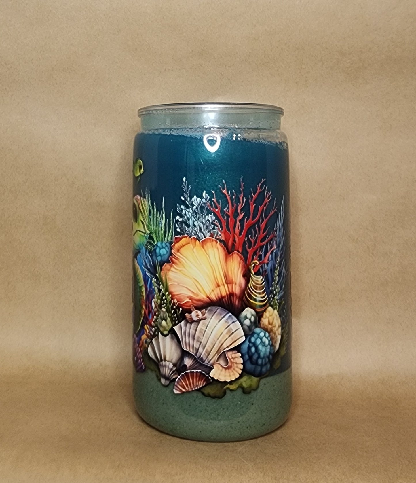 Turtle Sand and Sea Flow 16 oz Tumbler