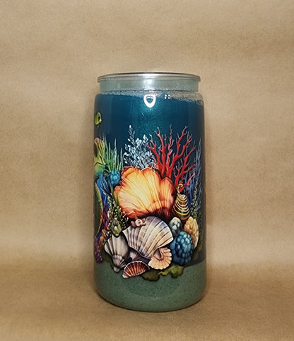 Turtle Sand and Sea Flow 16 oz Tumbler