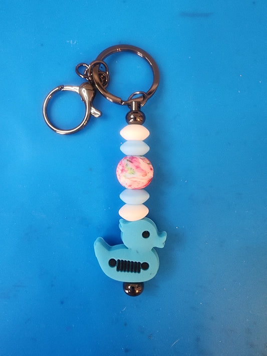 blue duck keychain