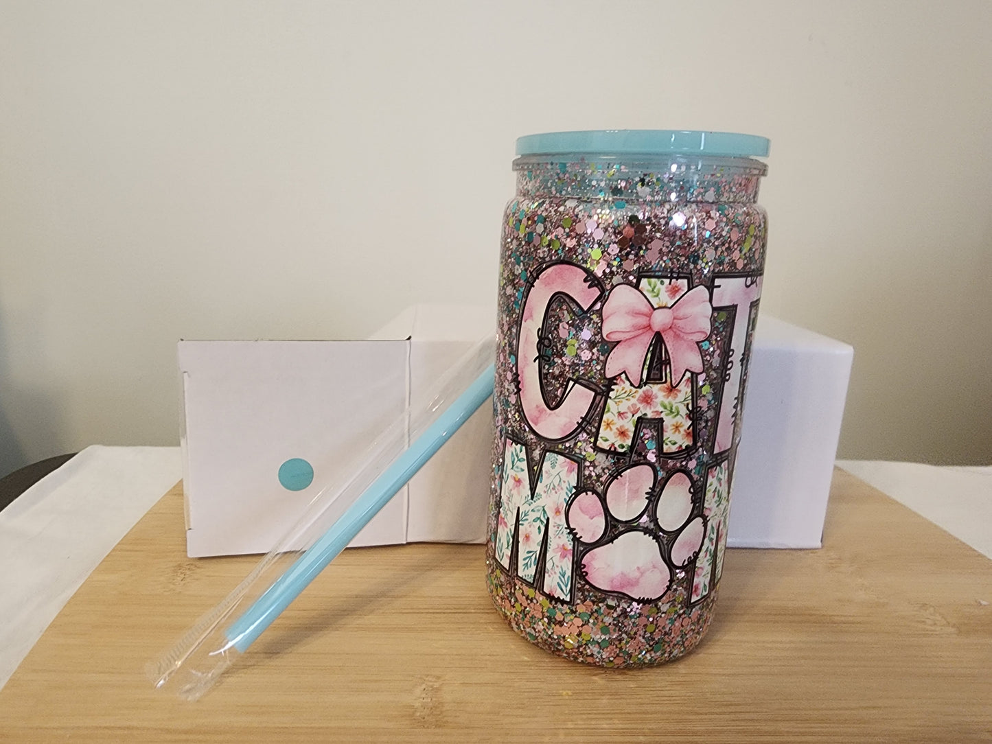 Cat Mom slow flow 16 oz Tumbler