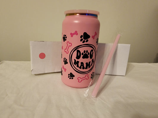 Dog Mom stainless steel tumbler