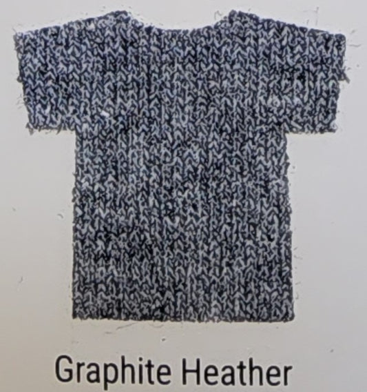 Graphite Grey long sleeve T-shirt DTF included in price