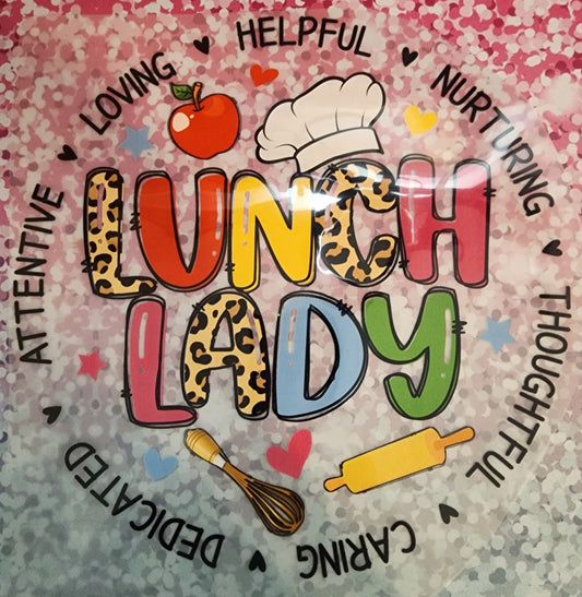 Lunch Lady print DTF