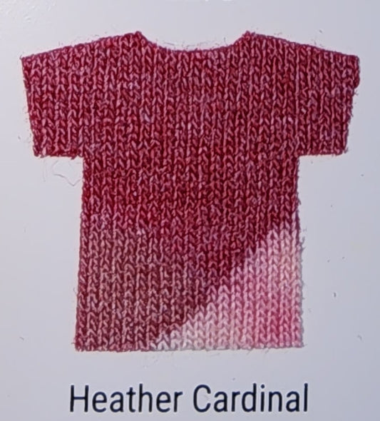 Heather Cardinal T-shirt DTF included in price