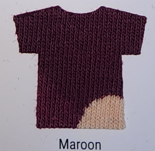 Maroon T-shirt DTF included in price