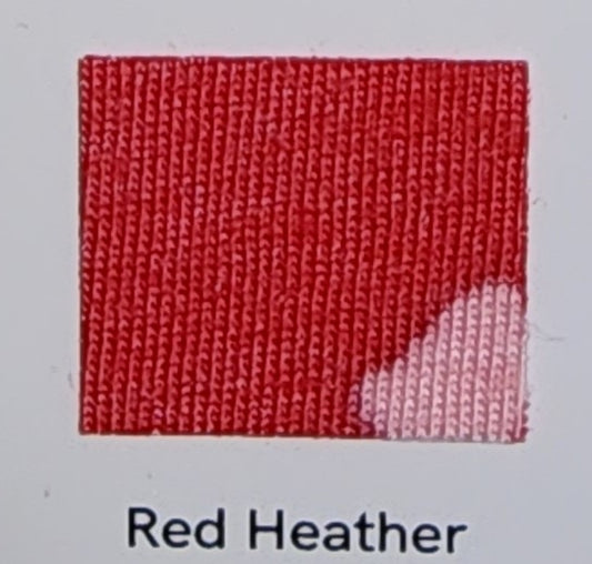 Red Heather T-shirt DTF included in price