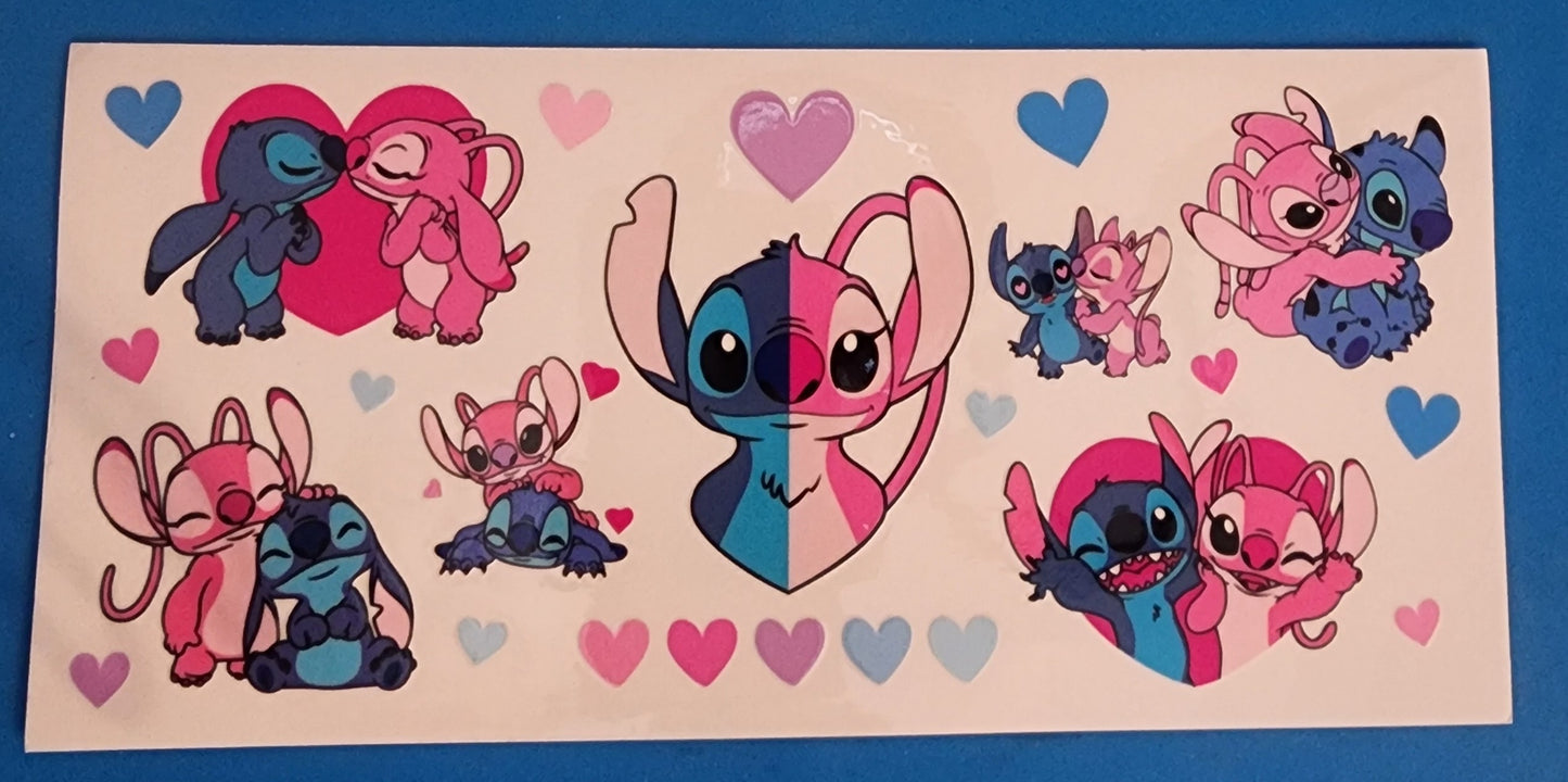 Stitch Angel Love uv dtf